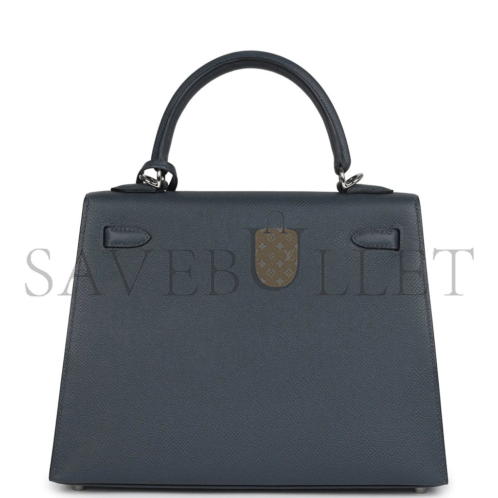 H**mes master kelly sellier 25 gris misty epsom palladium hardware (25*17*7cm)